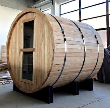 Silver Lake 4-6 Person Hemlock Barrel Sauna