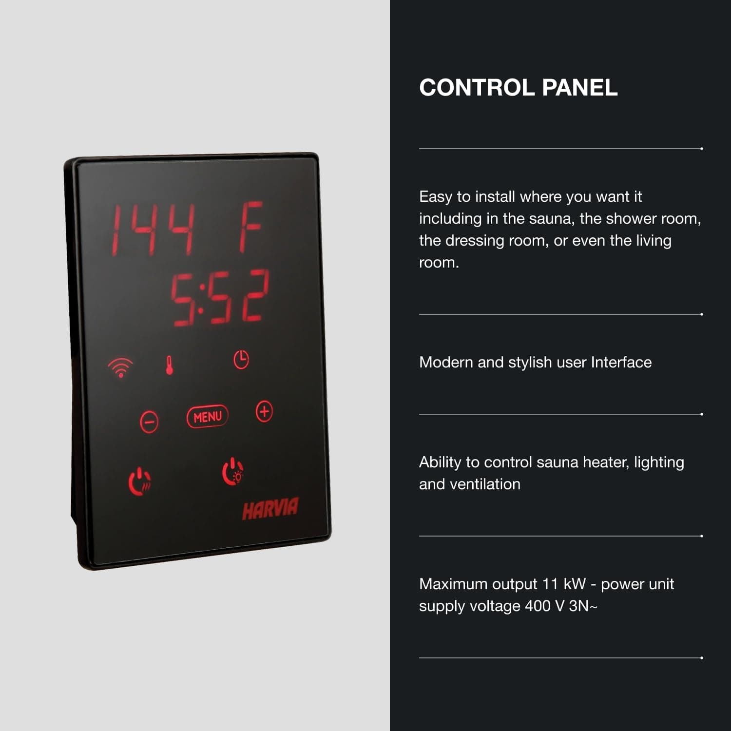 Harvia KIP 8kW Electric Sauna Heater with Stones thumbnail 6