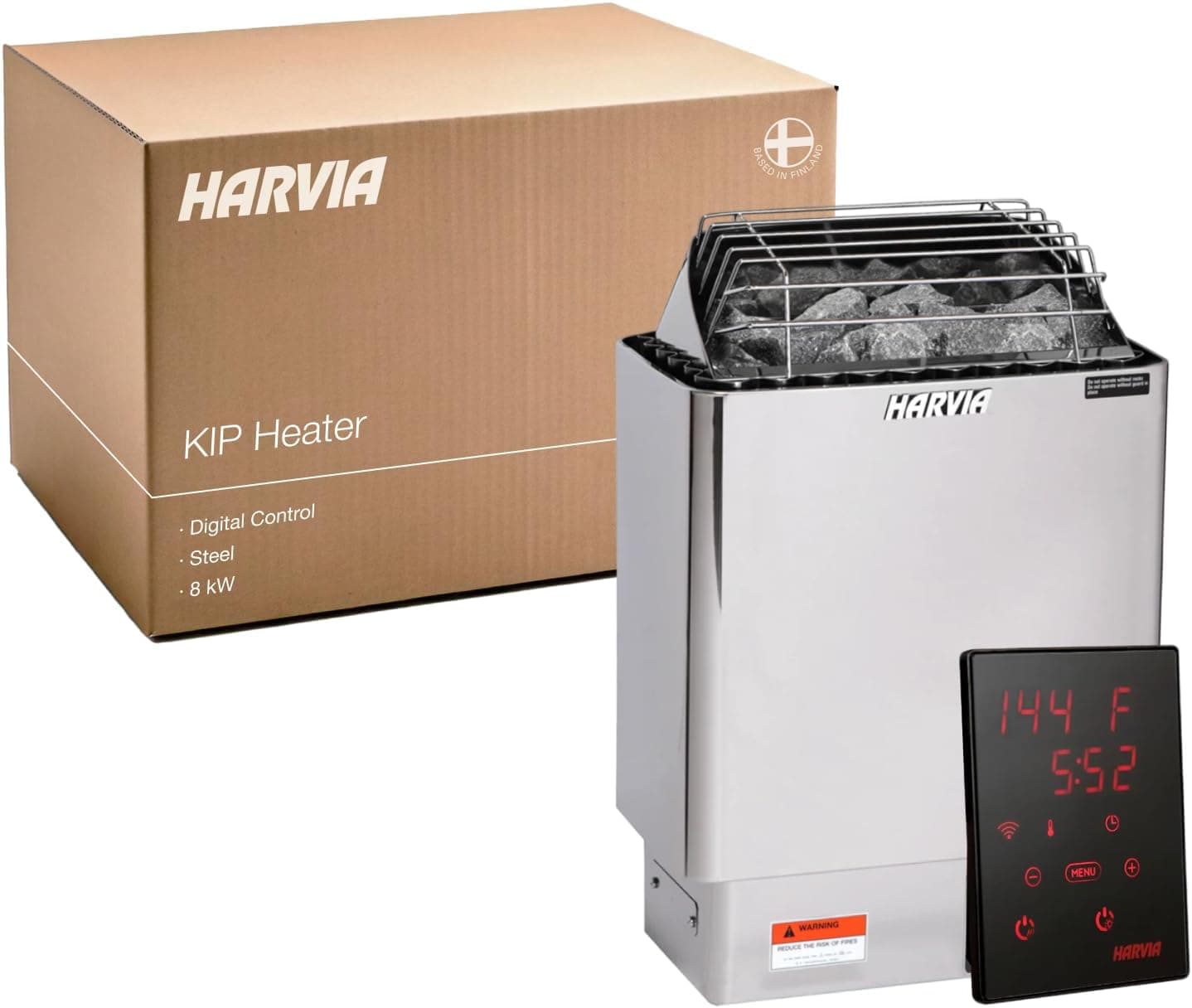 Harvia KIP 8kW Electric Sauna Heater with Stones - Image 1