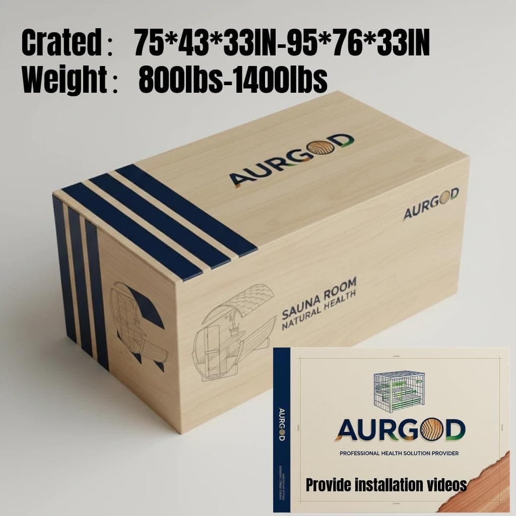 Customizable 4-10 Person Canadian Red Cedar Barrel Sauna thumbnail 6