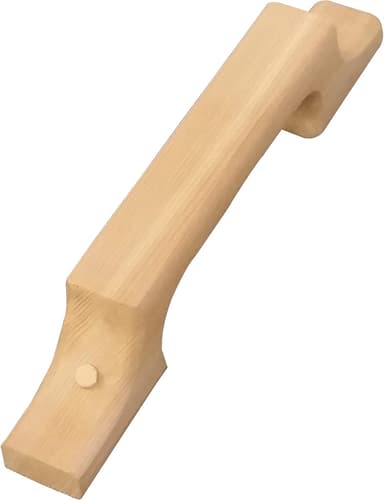 Cedar Sauna Door Handle with Cedar Buttons