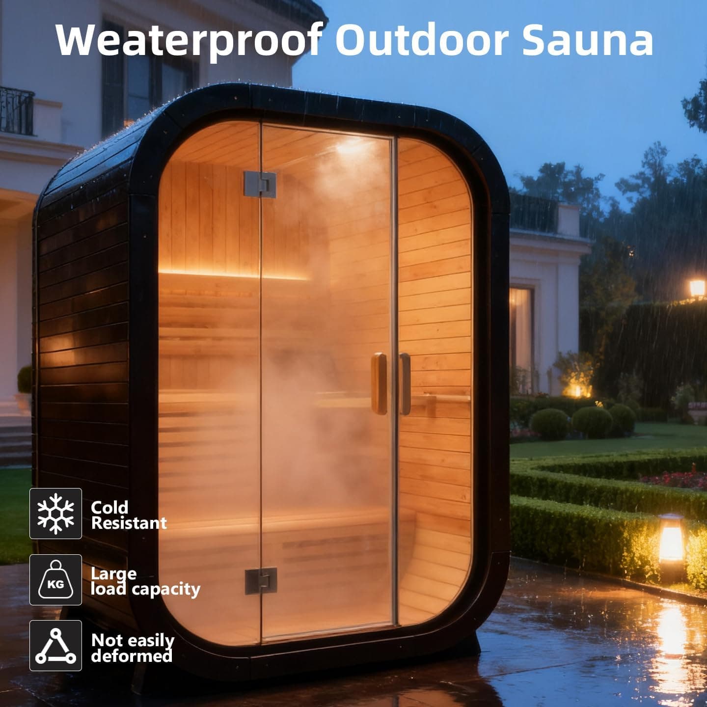 Canadian Spruce 4-6 Person Outdoor Barrel Sauna thumbnail 3
