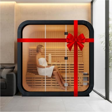 4-Person Canadian Hemlock Barrel Steam Sauna