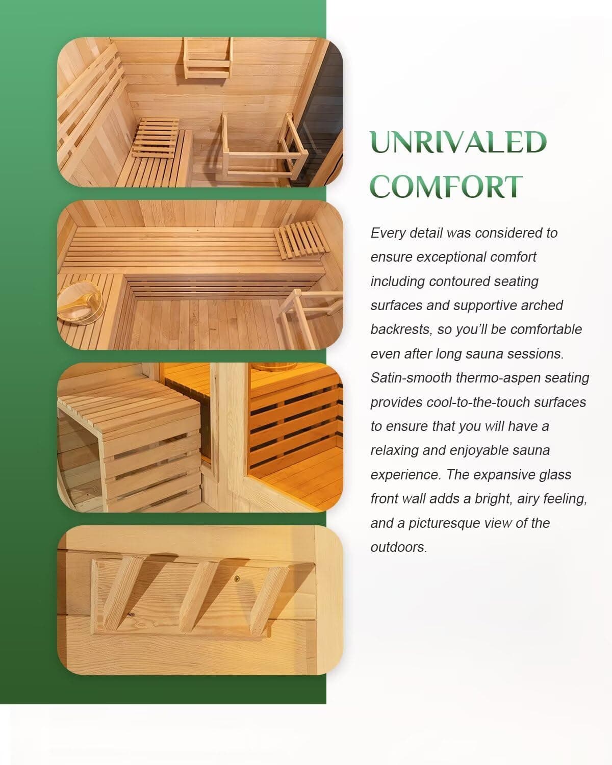 2-10 Person Canadian Cedar Outdoor Cube Sauna thumbnail 4