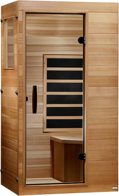 Dynamic Saunas Elite 1-Person Far Infrared Sauna with Red Light Therapy