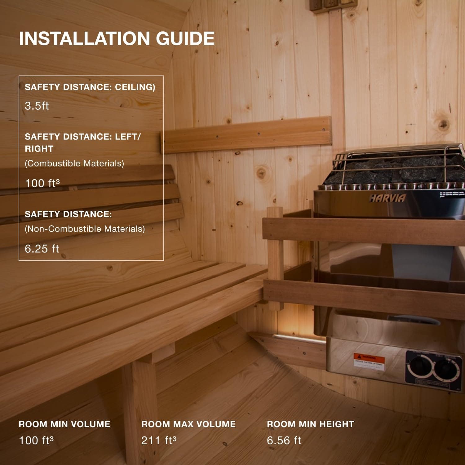 Harvia KIP 6kW Electric Sauna Heater with Stones thumbnail 5
