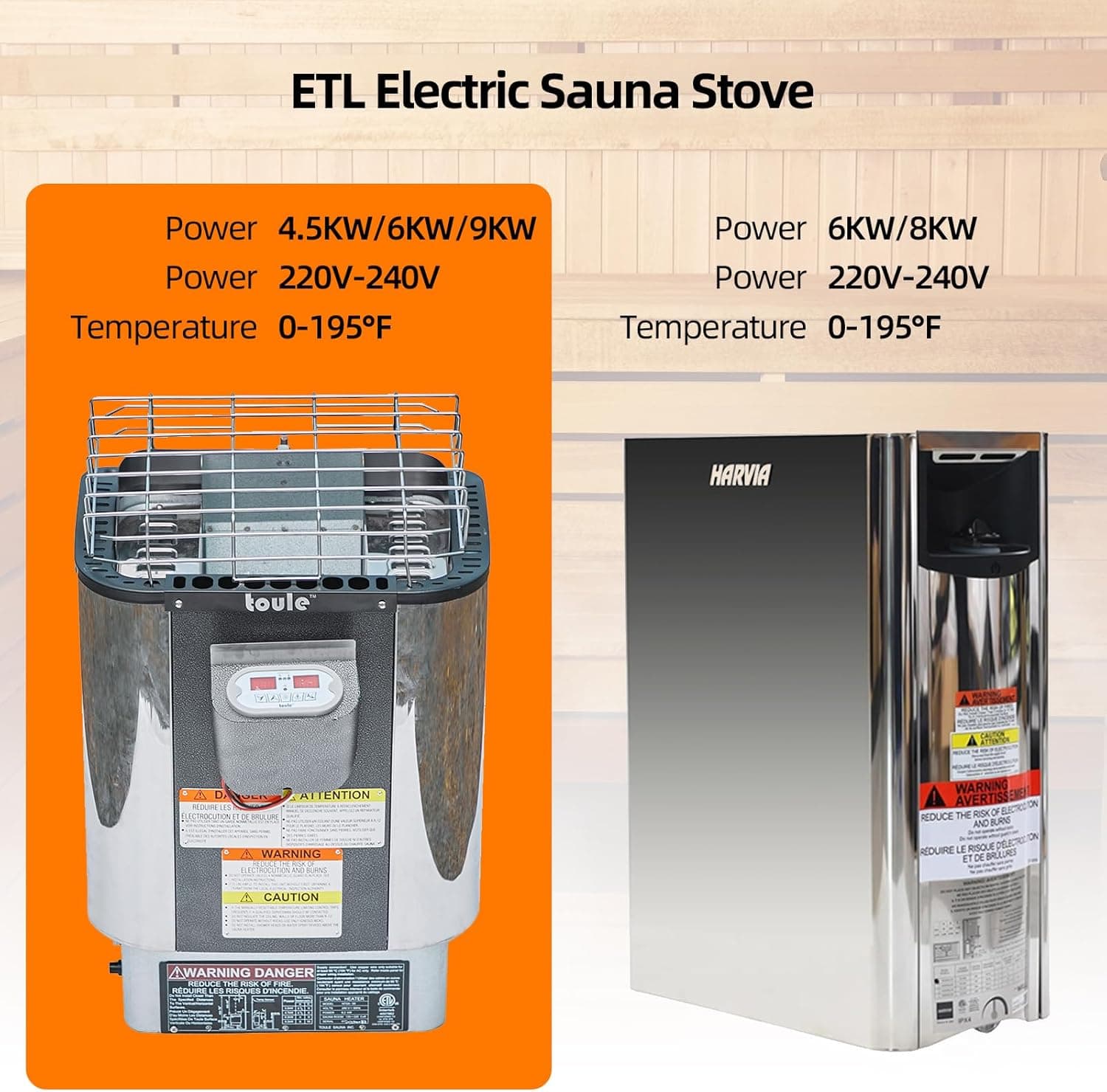Smartmak 2-10 Person Canadian Cedar Barrel Sauna thumbnail 4