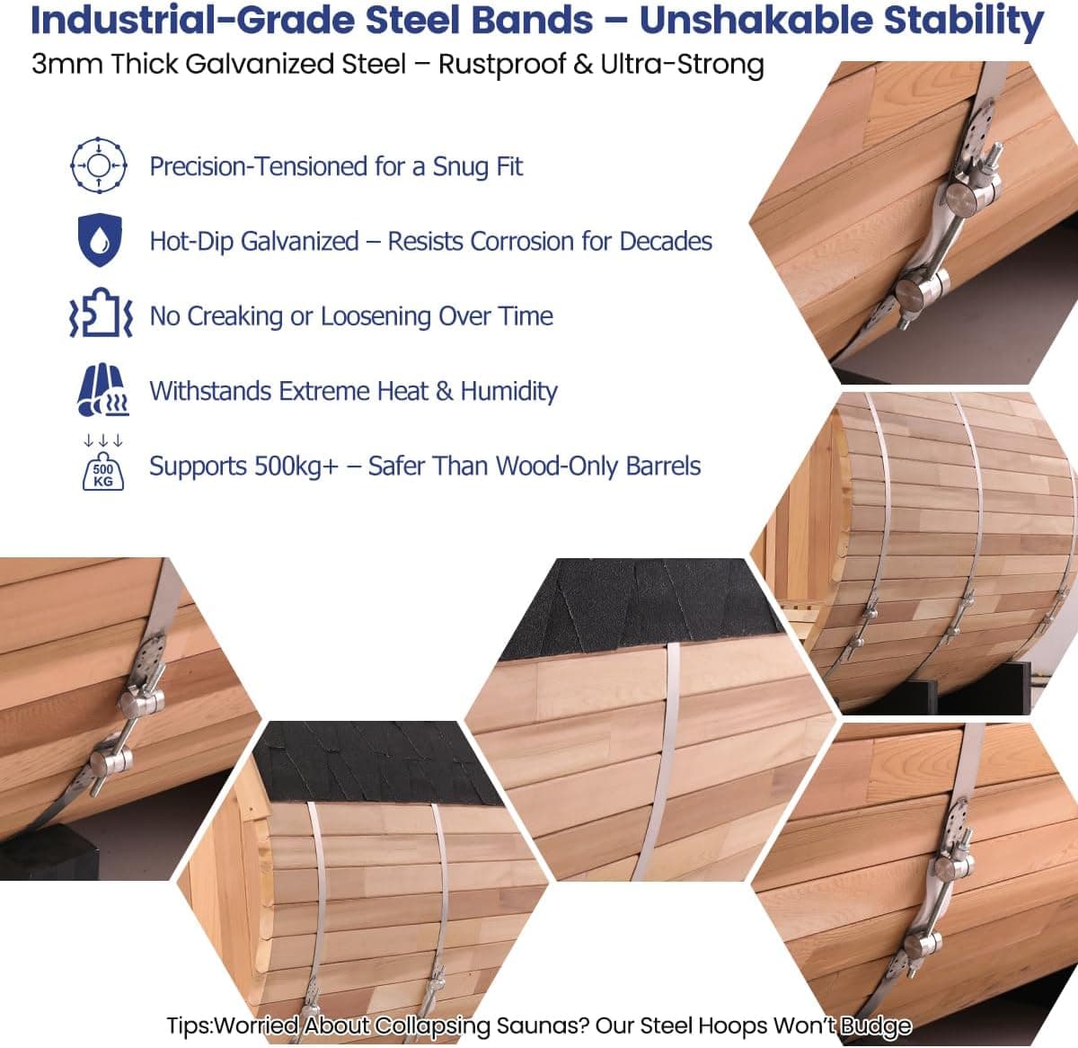 Cedar Panoramic 6-8 Person Luxury Barrel Sauna thumbnail 5