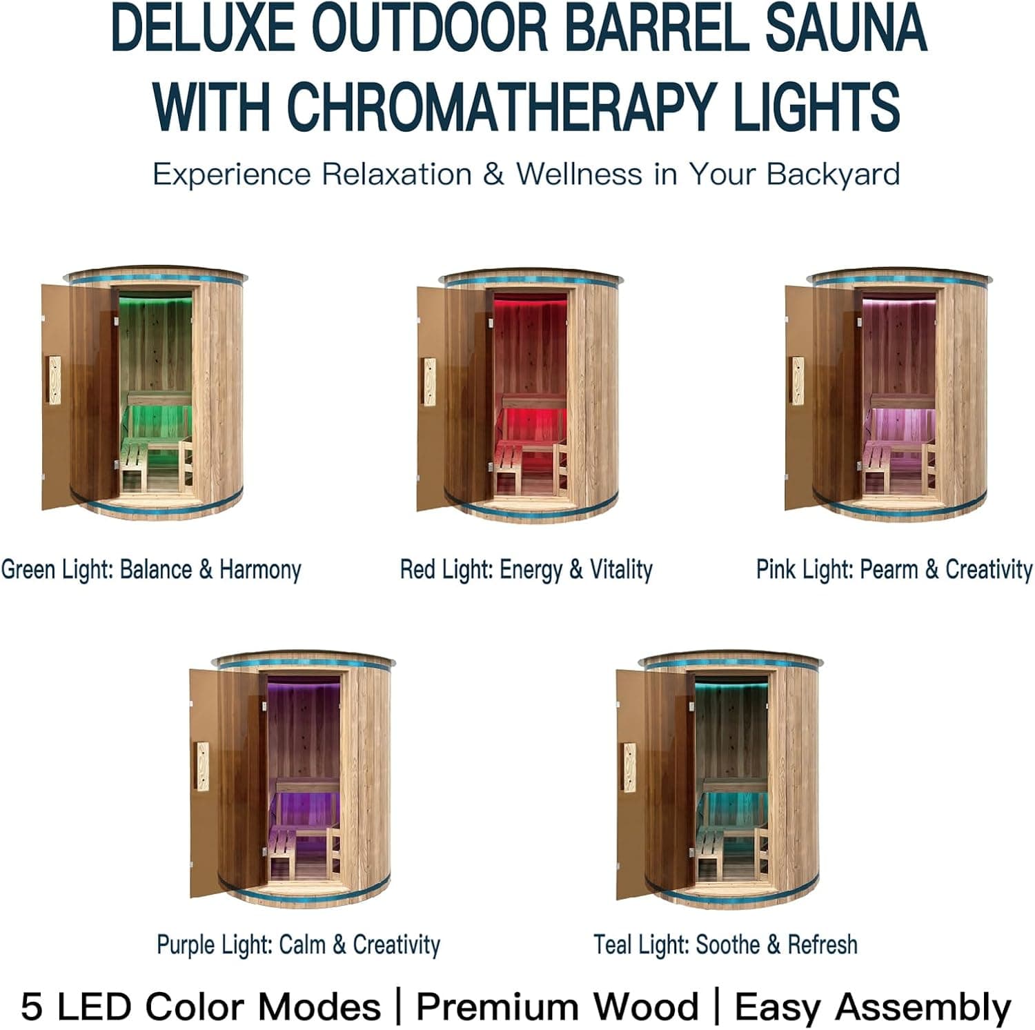 4-Person Japanese Cedar Vertical Barrel Sauna thumbnail 4