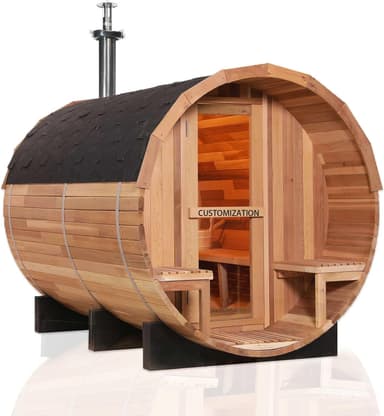 Smartmak 2-8 Person Outdoor Barrel Sauna