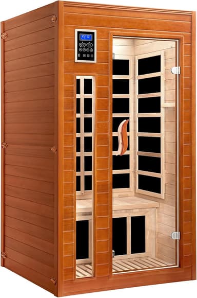 X-Vcak 1-2 Person Infrared Home Sauna with Red Light Therapy