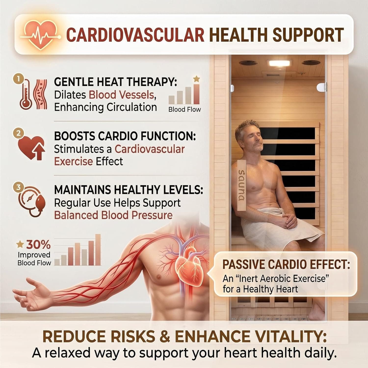 Hemlock 1-Person Infrared Home Sauna with Bluetooth thumbnail 3