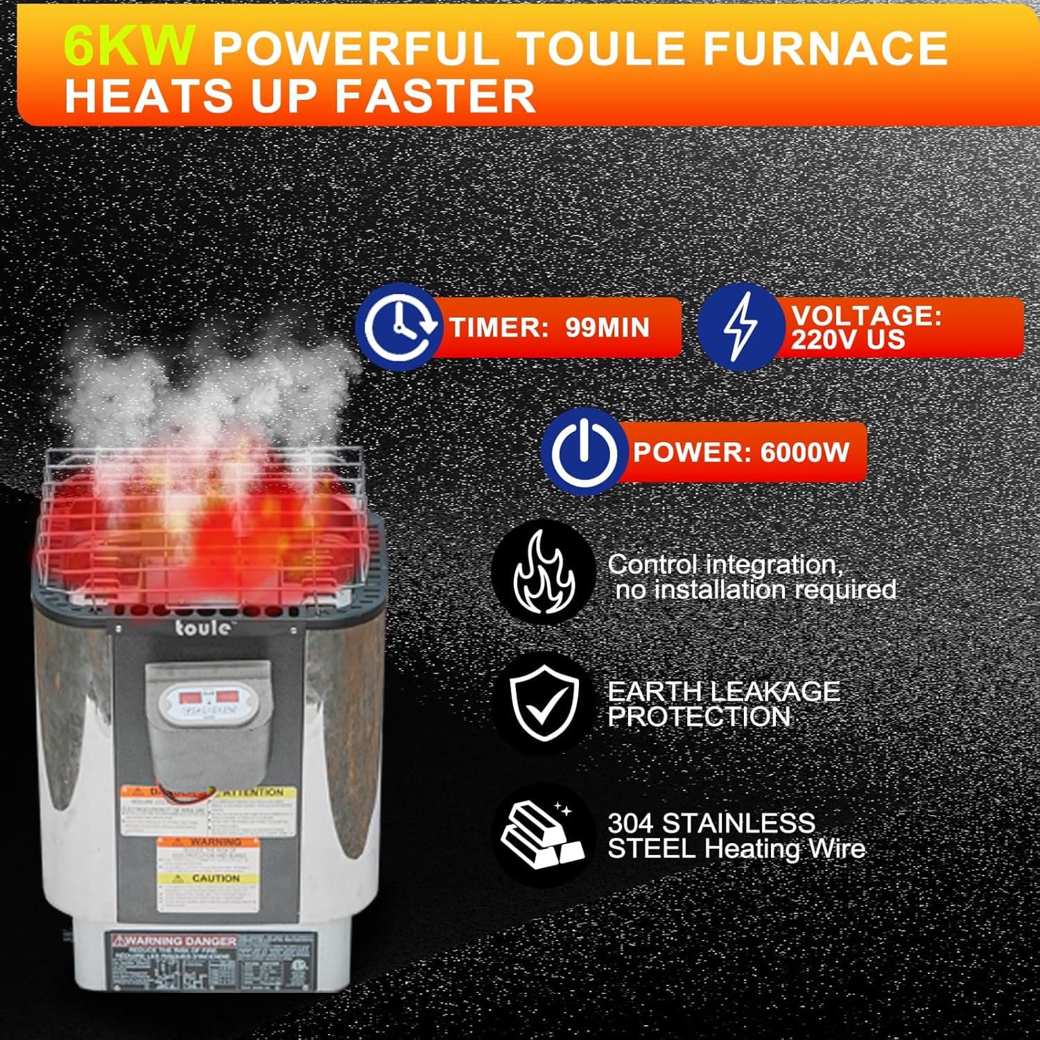 Toule 4-6 Person Red Cedar Panoramic Barrel Sauna thumbnail 4