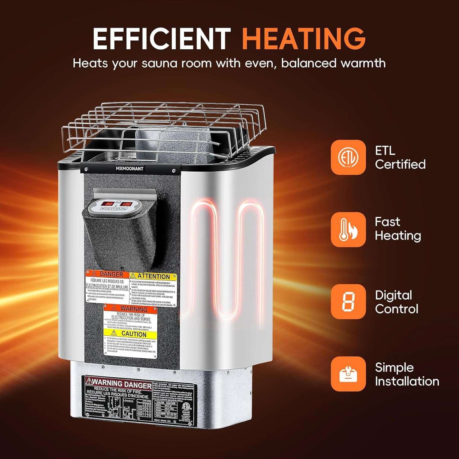 ZONEMEL 2-Person Canadian Red Cedar Cube Sauna thumbnail 5